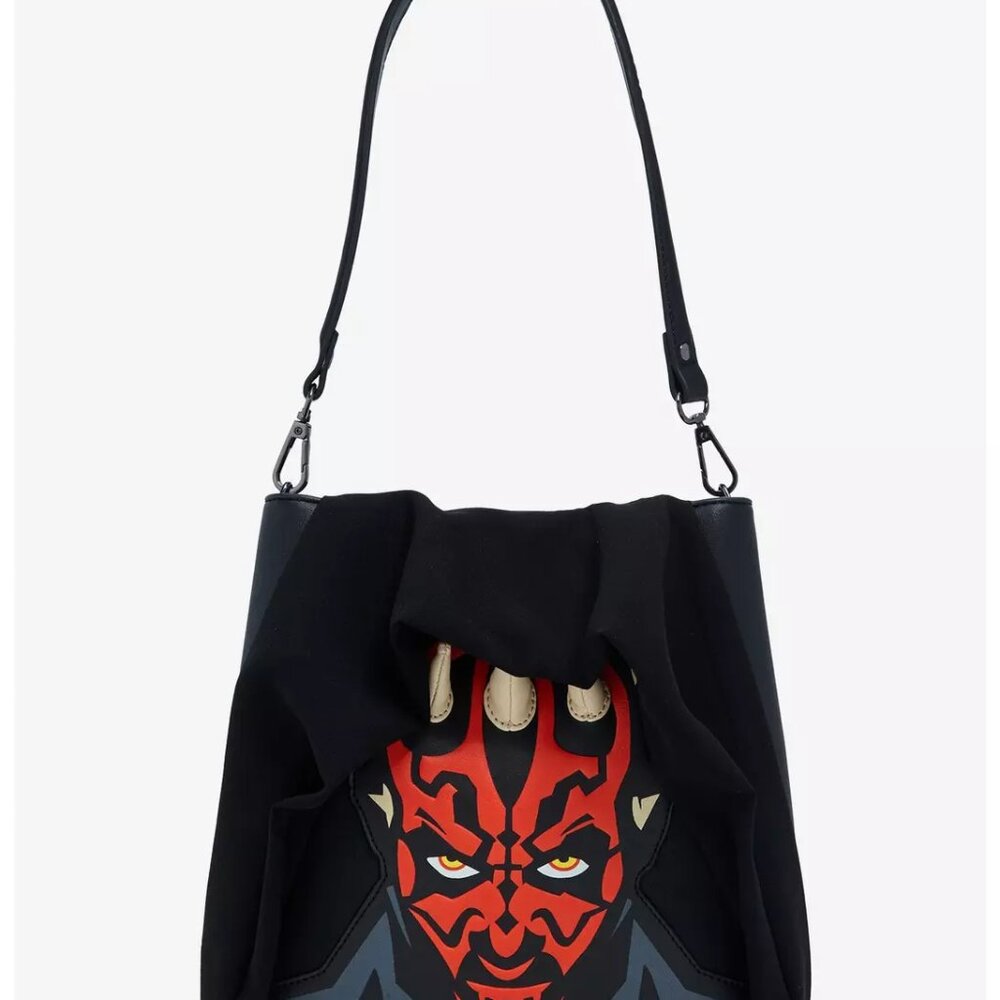 Loungefly Black Red Darth Maul Crossbody Bag